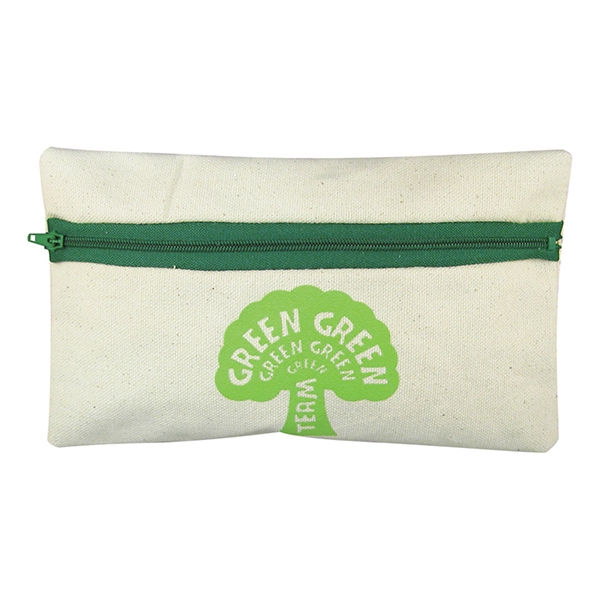 Organic canvas pencil case