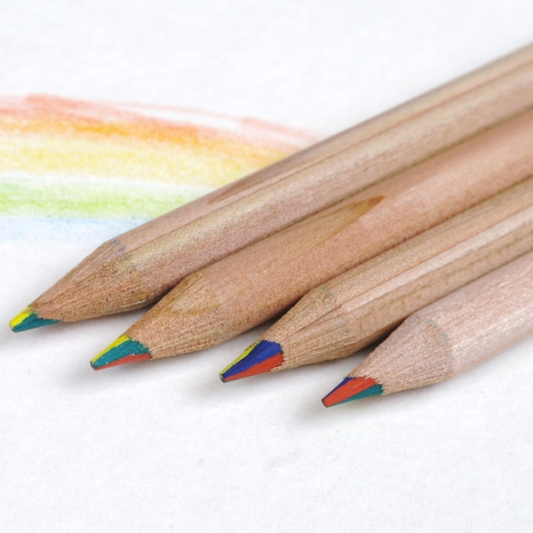 Regenbogen-Stift, rund - 100% FSC