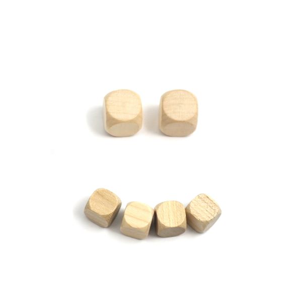 wooden dice blank - 12 mm