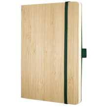 book with bamboo cover, flexible, dotted