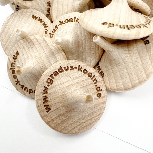 Wooden spinning top - 70% PEFC