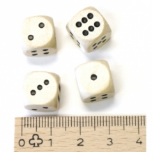wooden dice - 12 mm
