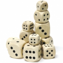 wooden dice - 30 mm