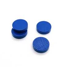 houten schijf ca. 15 mm ø 4 mm dik - blauw