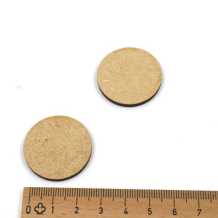 wooden disc ca. 29 mm ø 3 mm  thickness