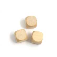 wooden dice blank - 16 mm