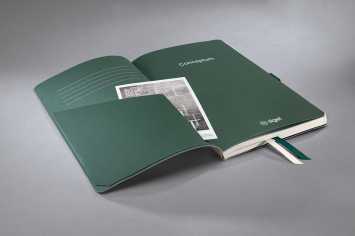 book with bamboo cover, flexible, dotted