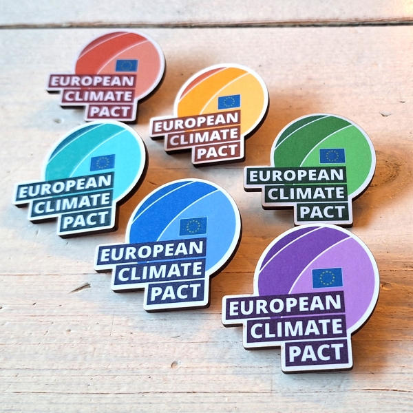 SDG pins close-up