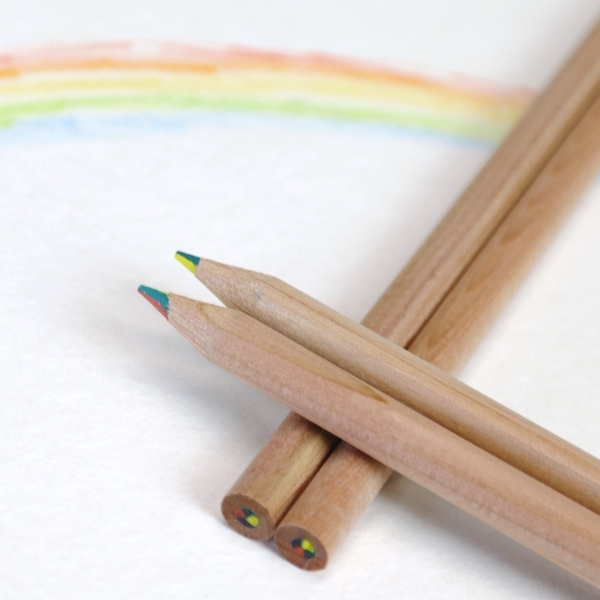 Regenbogen-Stift, rund - 100% FSC