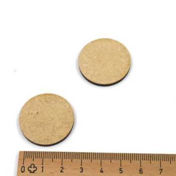 wooden disc ca. 29 mm ø 3 mm  thickness