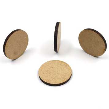 wooden disc ca. 29 mm ø 3 mm  thickness