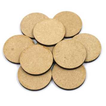 wooden disc ca. 29 mm ø 3 mm  thickness